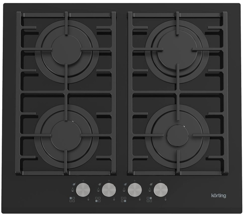 Газовая стеклянная варочная панель Korting HGG 6805 CN