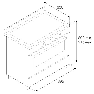 Варочный центр Bertazzoni PRO906HYBSXT