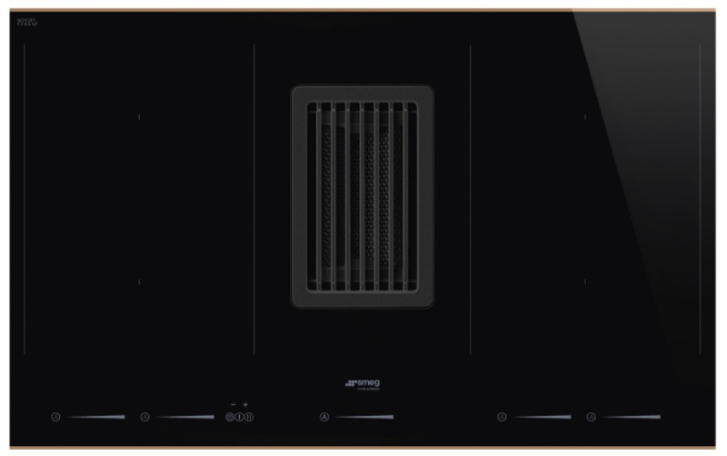 Варочная панель с вытяжкой Smeg HOBD682R1