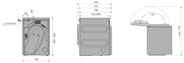 Профессиональная сушильная машина Asko TDC1485VI.S