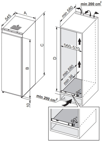 Встраиваемый морозильник Asko FN31831i