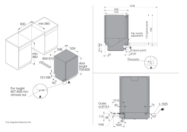 Встраиваемая посудомоечная машина Asko DFI676GXXL/1