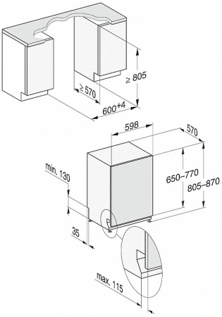 Встраиваемая посудомоечная машина Miele G 7360 SCVi AutoDos