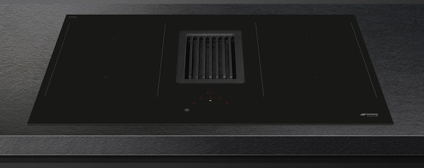 Индукционная варочная панель со встроенной вытяжкой Smeg HOBD482D