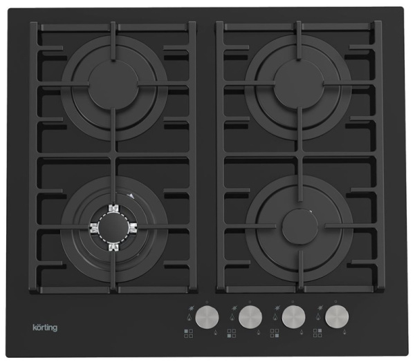 Газовая стеклянная варочная панель Korting HGG 6825 CTN