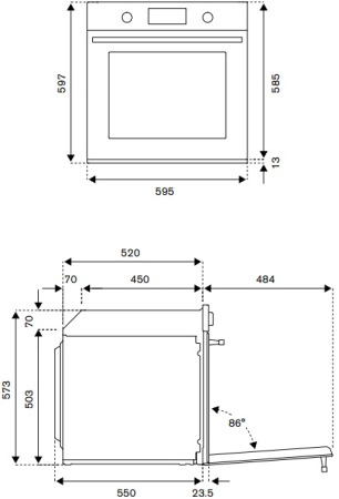 Духовой шкаф Bertazzoni F609MODESX