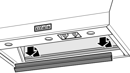 Встраиваемая вытяжка Miele DAR1155 для плиты Range Cooker