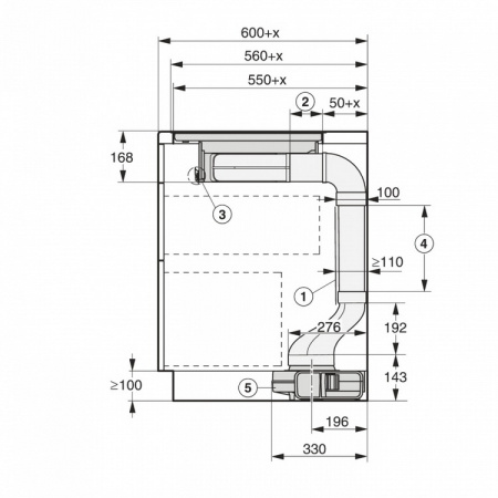 Встраиваемая вытяжка Miele CSDA7001 FL