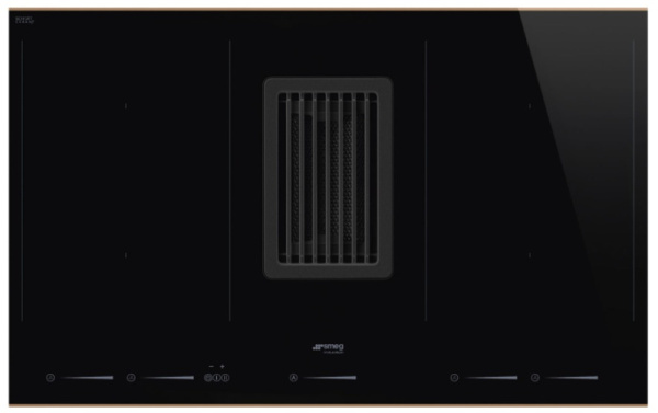 Варочная панель с вытяжкой Smeg HOBD682R1