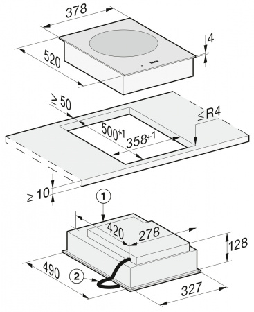 Комби-панель Miele CS7641 FL