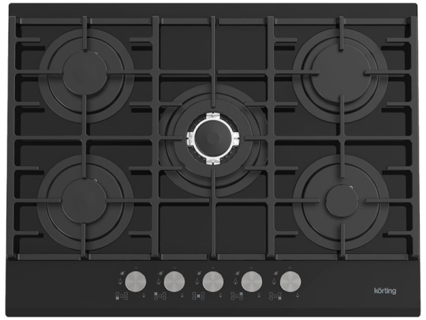 Газовая стеклянная варочная панель Korting HGG 7835 CTN