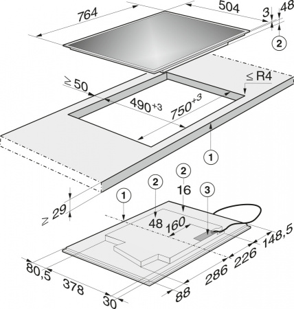Варочная панель Miele KM6629-1