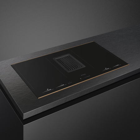 Варочная панель с вытяжкой Smeg HOBD682R1