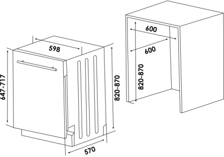 Встраиваемая посудомоечная машина Asko DSD644B/1