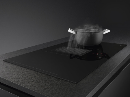 Индукционная варочная панель со встроенной вытяжкой Smeg HOBD482D