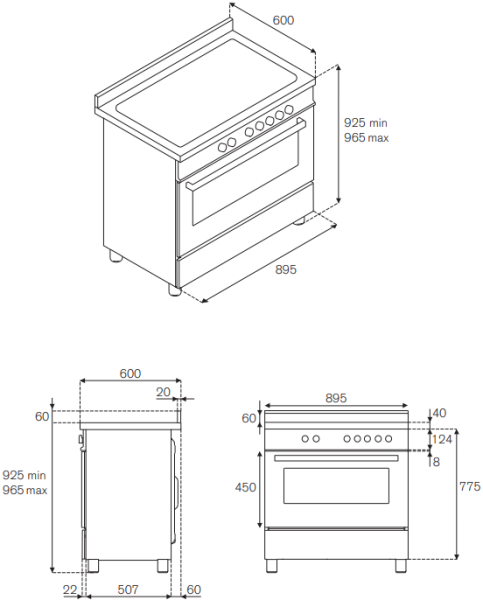 Варочный центр Bertazzoni PRO90 6 MFE S ART