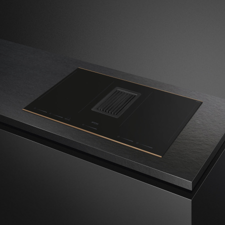 Варочная панель с вытяжкой Smeg HOBD682R1